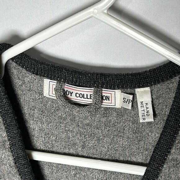 Gaddy hand metier 100% wool sleeveless vest - Picture 3 of 4